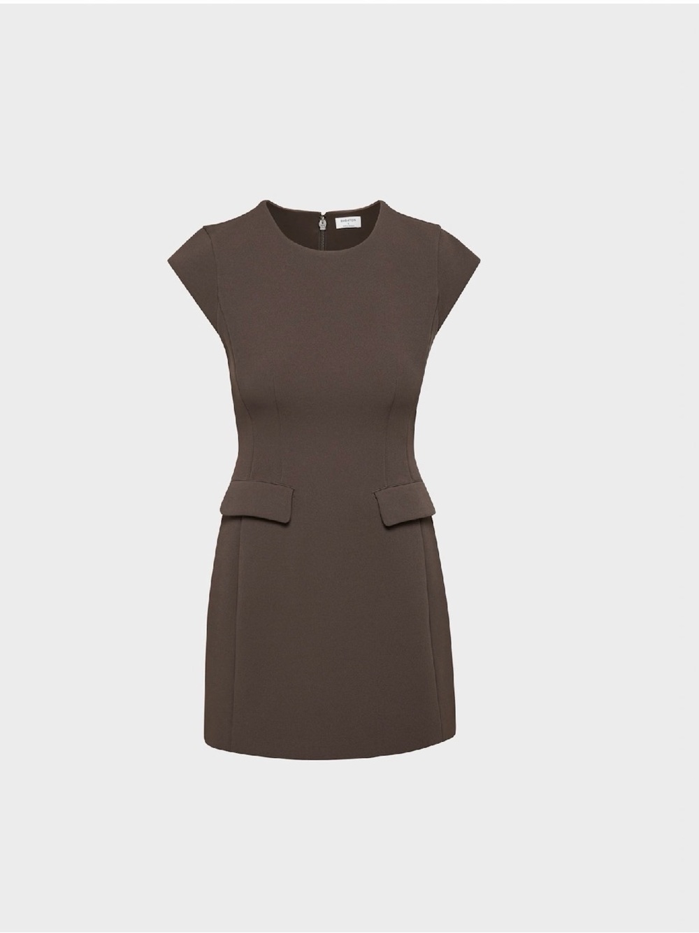 Aritzia Babaton Brown FigureKnit Priestly Dress